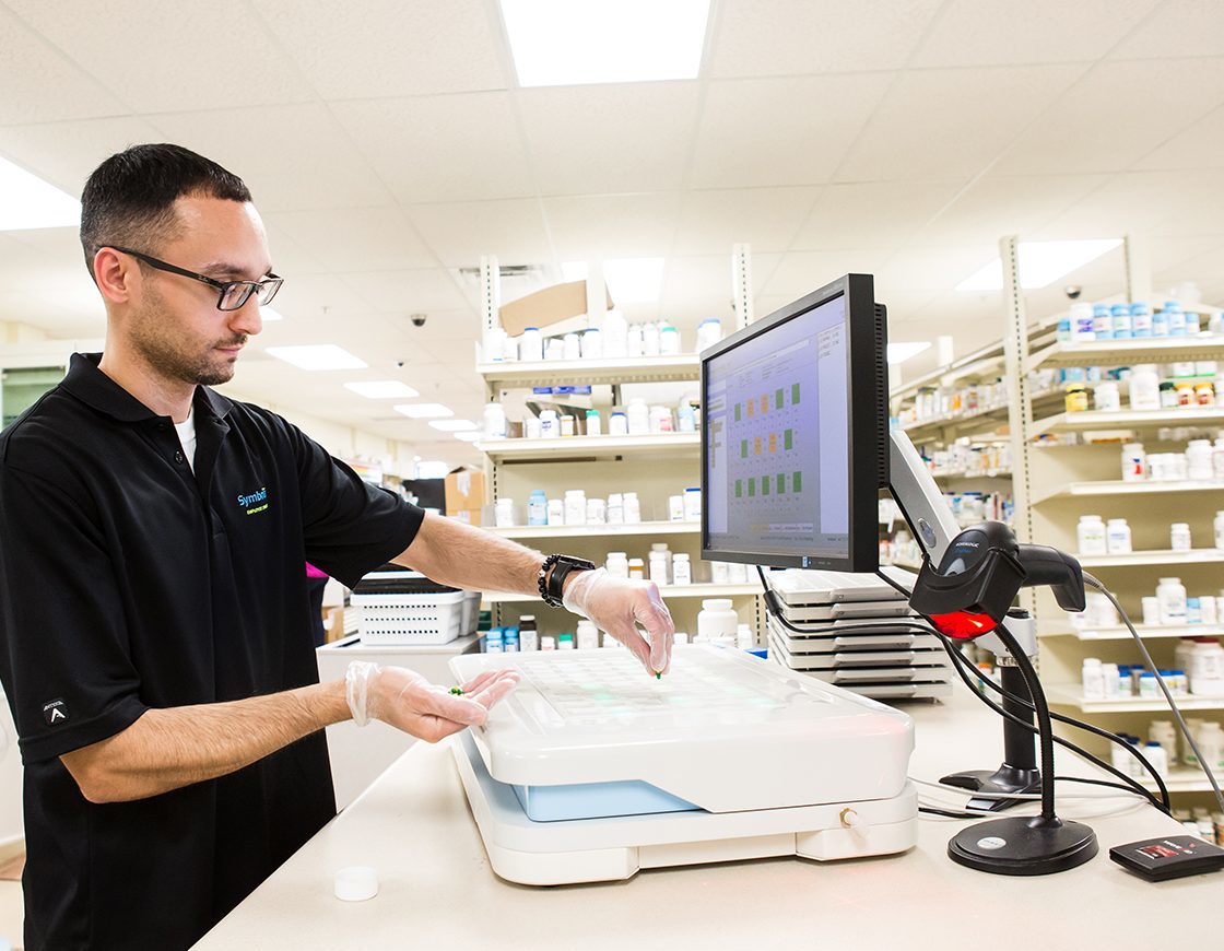 Symbria technician using Safe Loader