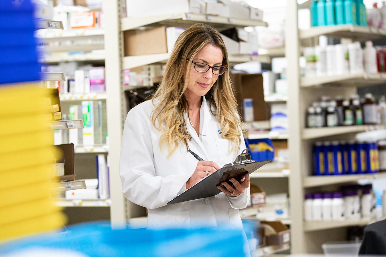 pharmacist with clipboard
